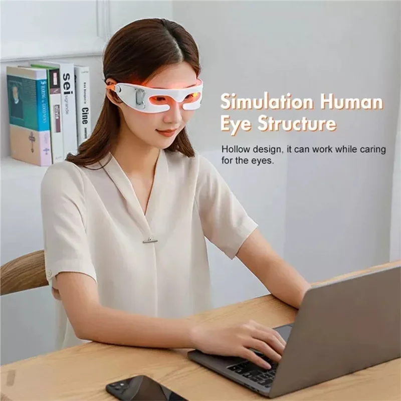 LED Eye Massager Glasses – Relieve Eye Fatigue & Rejuvenate Your Look