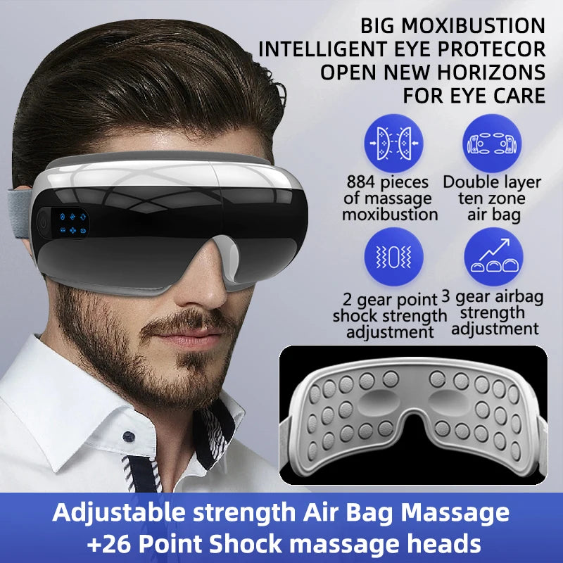 Intelligent Eye Massager with Heat, Acupressure & Relaxation Therapy