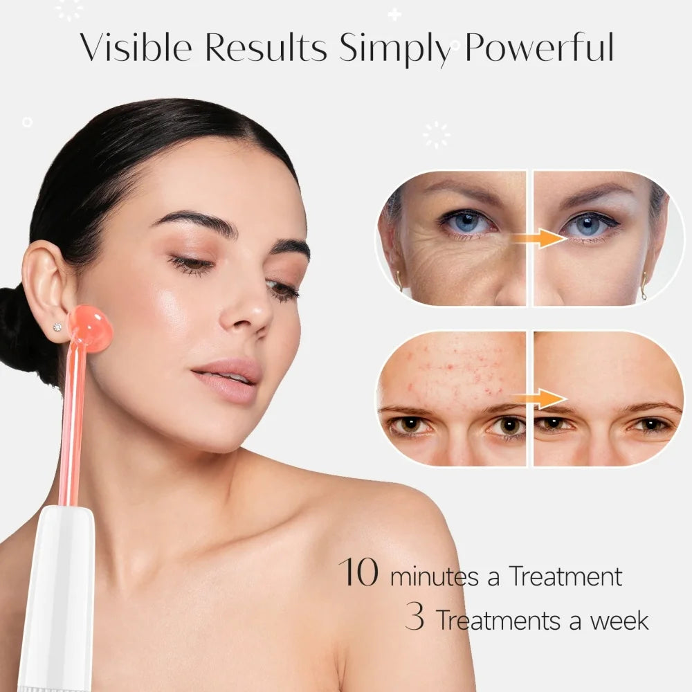 NeyroZen™ High-Frequency Skin & Hair Therapy Wand – 4-in-1 Anti-Aging, Acne & Hair Regrowth Solution