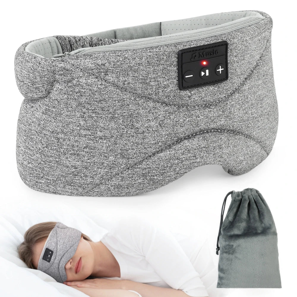 SmartSleep™ – Intelligent Sleep Mask with Built-in Bluetooth Headphones + Free Meditation Guide (Digital Bonus)