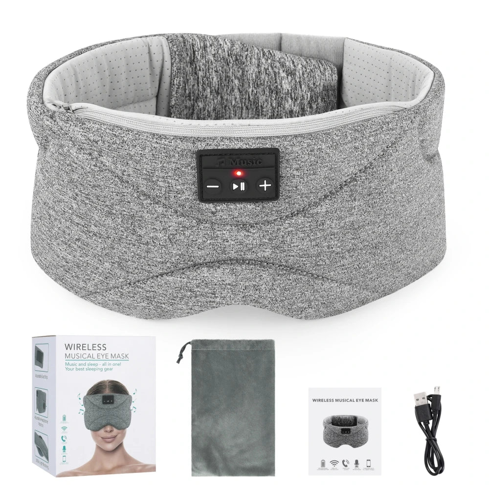SmartSleep™ – Intelligent Sleep Mask with Built-in Bluetooth Headphones + Free Meditation Guide (Digital Bonus)
