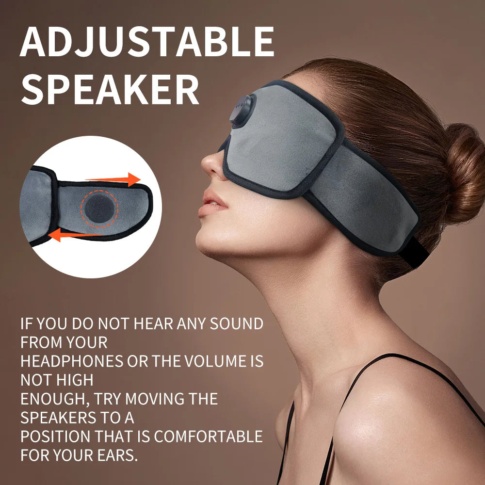 3D Bluetooth Sleep Mask – Ultimate Comfort & Sound for Restful Sleep