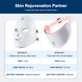 LED Face & Neck Mask – 7-Color Light Therapy for Skin Rejuvenation