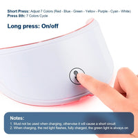 LED Face & Neck Mask – 7-Color Light Therapy for Skin Rejuvenation